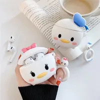 

Cute Cartoon Pooh Bear Lovely Piglet Daisy Donald Duck Headphone Case For apple Airpods 1 2 Funny Silicone Earphone Cover