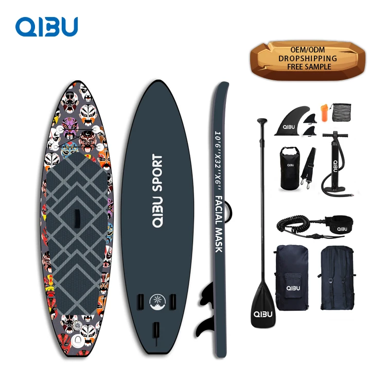 

QIBU Top Quality rafting paddle surf skateboard,fishing sup., Customized color