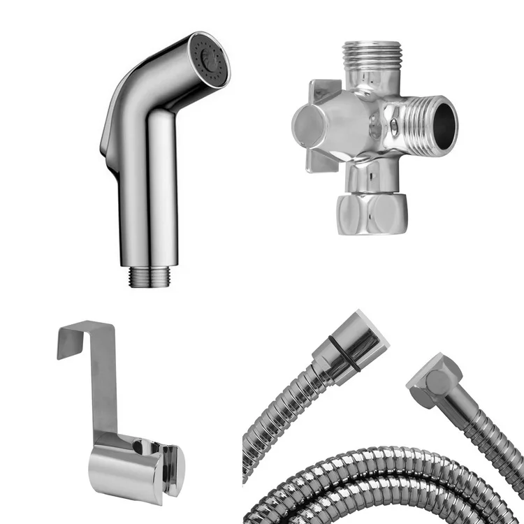 

Spray Handheld Toilet Brass Shattaf Set Kit Bidet Sprayer Handheld Bidet Sprayer For Toilet