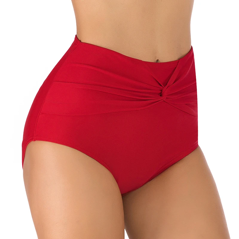 

2021women swim pants Tummy Control swimwear High Waist Swimming Trunks Quick Dry BeachWear