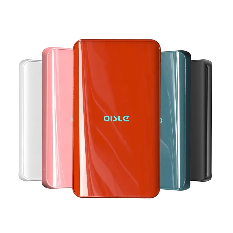 

OISLE High Capacity Power Bank Portable Charger 10000mAh For iPhone 12/13/mini/pro/pro max/Samsung, White, black, blue, pink, red