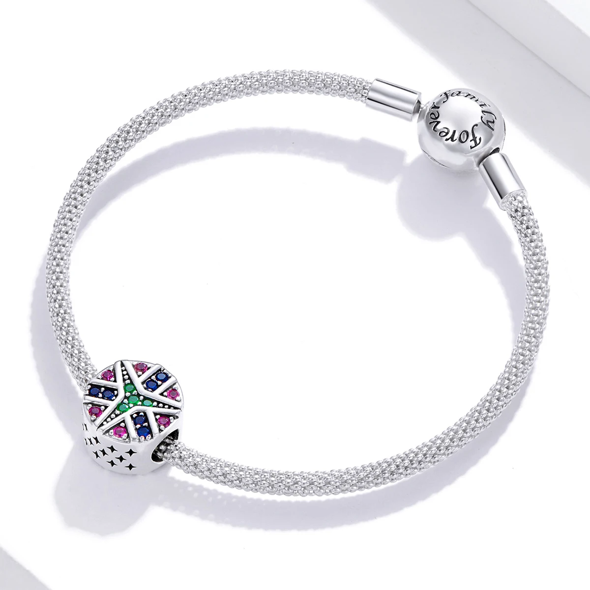 

Shiny Jewelry 925 Silver Lucky Star Round Bead charms jewelry