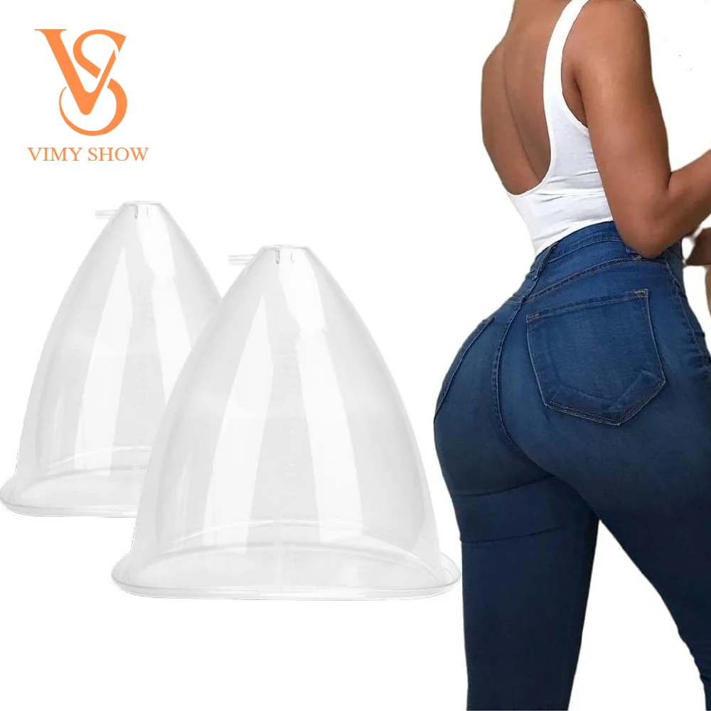 

1800ml 21cm XXL Butt Cups For Buttock Enlargement Machine Breast Enlargement Suction Hips Lifting Vacuum Cup, Blue+white