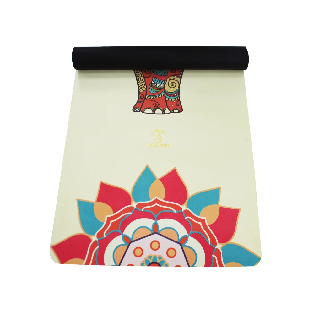 

Yugland custom logo design supplier in Ningbo China manufacturer Anti Slip high quality rubber 3 mm suede mat yoga, Gray,black,pink,blue,green,purple