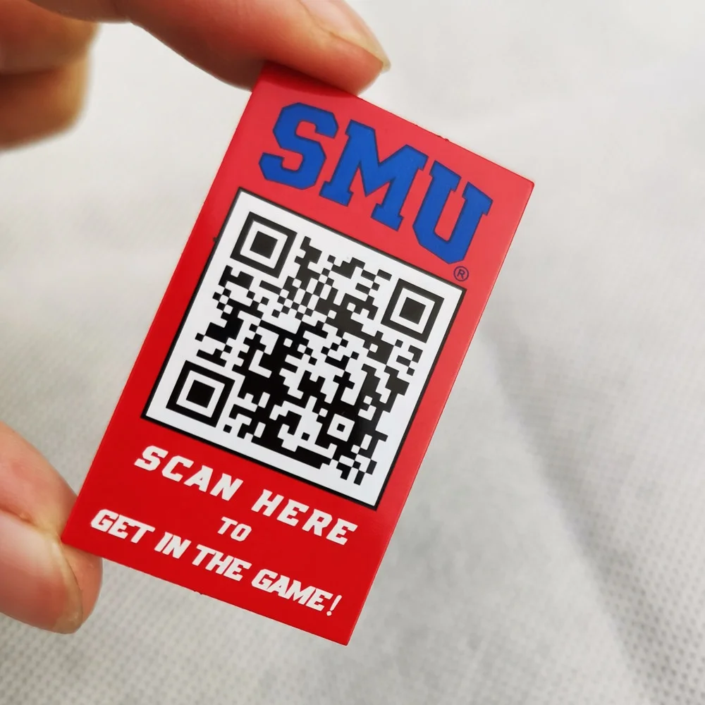 

Custom QR code label adhesive asset tracking tags Metal Code Technology security sticker printing