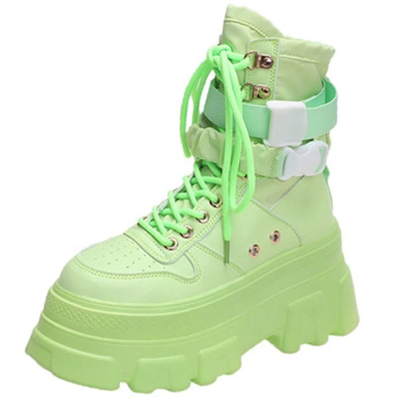 

Dropshipping 2021 Autumn Women's Street Style Platform Boot Fashion Ladies Shoes