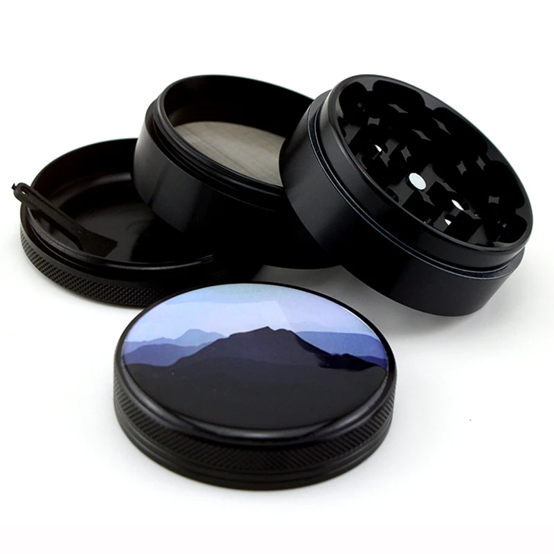 

SHINY High quality Ceramic zinc alloy herb grinder tobacco grinder smoking accessories, 6 colors