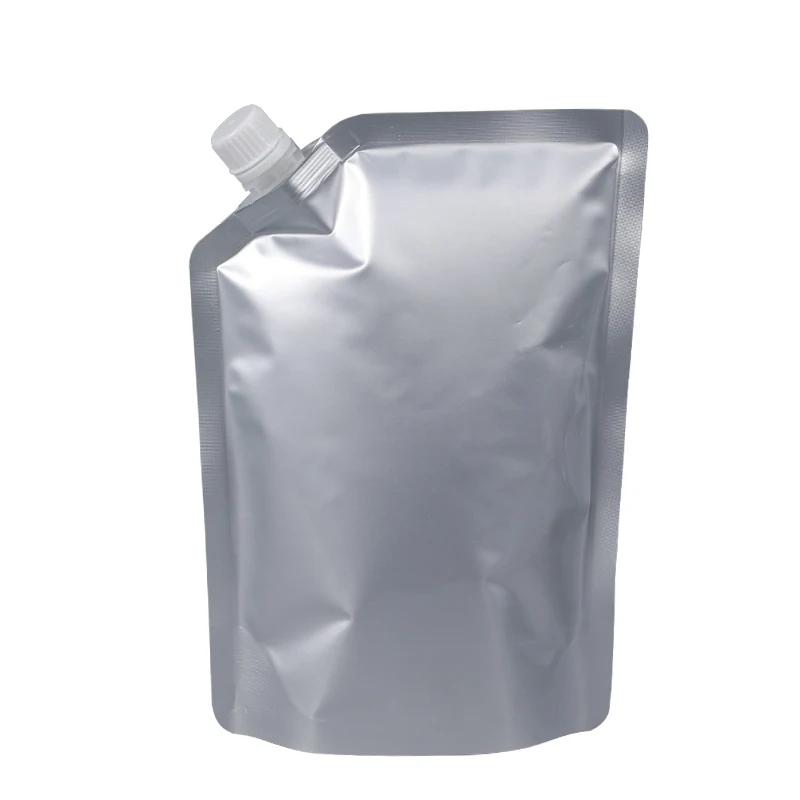 

Export 1L Customized PE Plastic Aluminum Foil Foldable Water Bag Outdoor For Juice Coffee Liquid Packaging With Spout Nozzle