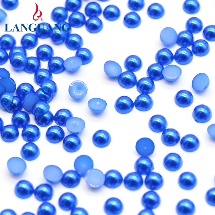 

LanGuang Wholesale Multi Colors Plastic ABS Loose Pearl Round Beads for DIY Jewelry decoration