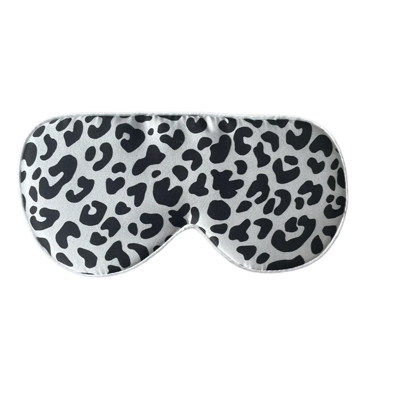 

2021 Custom new design sleep Leopard Print Sleep 16mm Pure Silk Eye Mask Multi Color silk Eye Mask, Customized color
