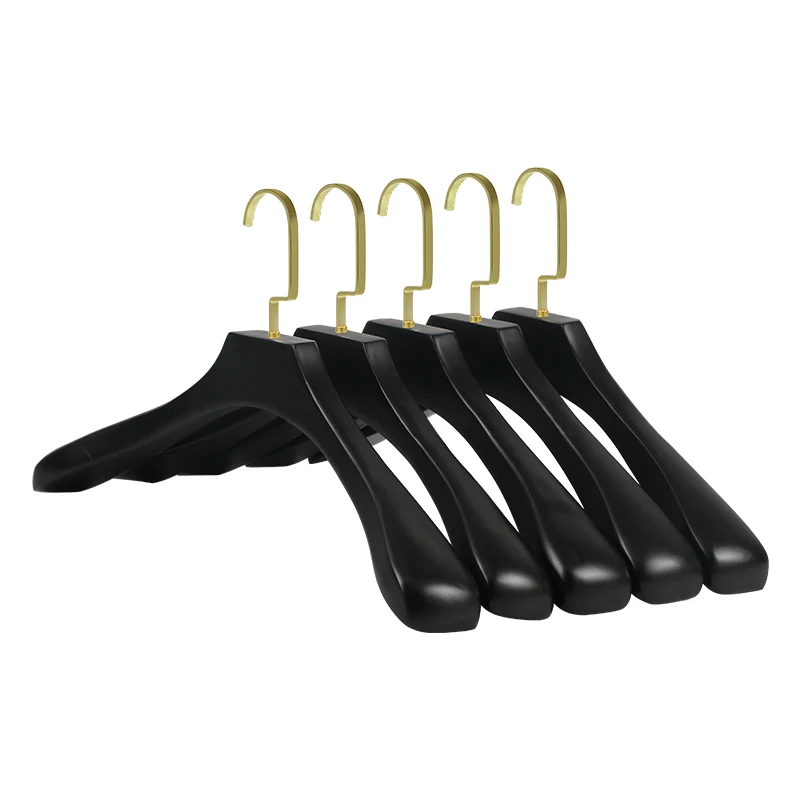 

Extra Wide Shoulder Wooden Men's Hangers strong hanger Solid Wooden Pants Space Saving hanger for clothing