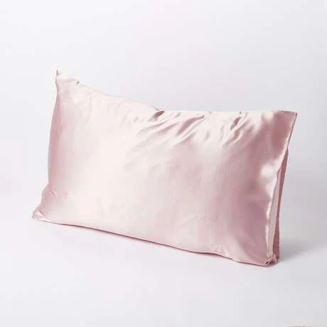 

Wholesale Customized Bedding Set Organic Silk Pillowcase Plain Pink Silk Pillowcase with Gift Box