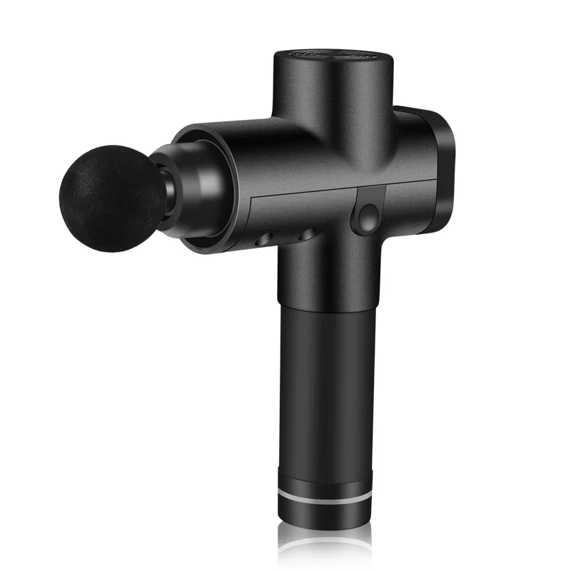 

Deep Muscle Stimulator Muscle Massage Gun Fascia Gun, Black-silver- carbon fiber