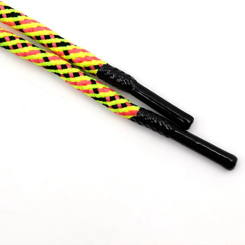 

Xuansi Shoe Accessories Manufacturer High Quality Hot Sale round polyester Replaced Shoelaces with Rubber tips For Trendy Shoes