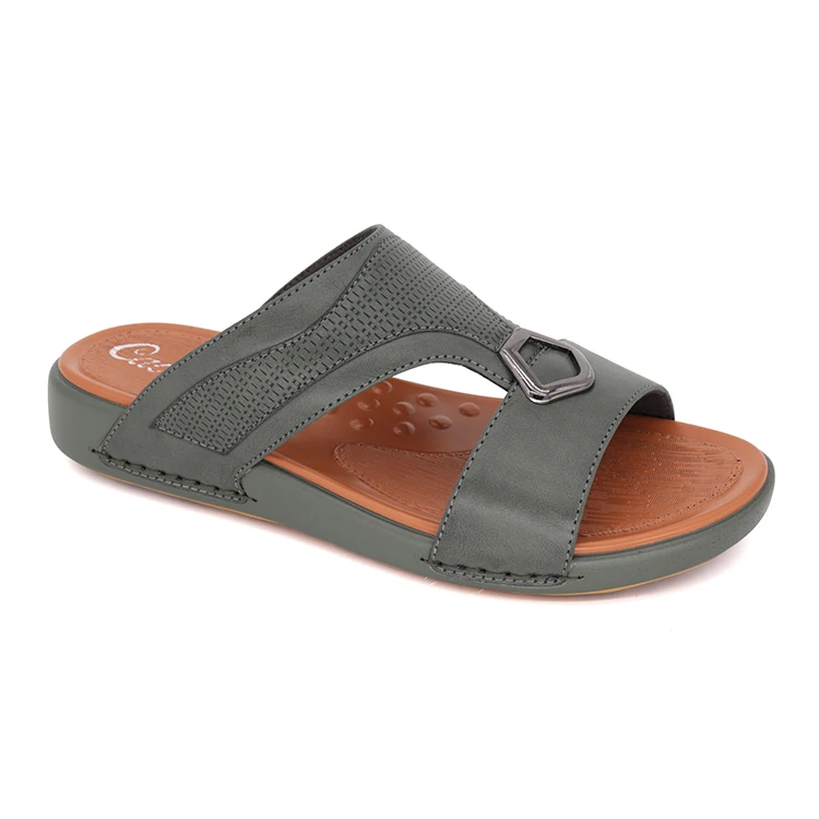 

Factory custom made men's Beach shoes Arab sandals slippers, Black brown coffee apricot blue