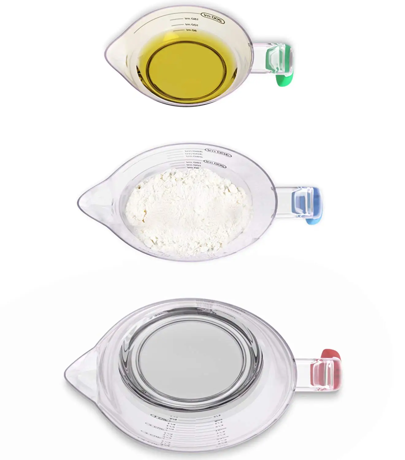 

plastic measuring tools stackable measuring cups, As picture
