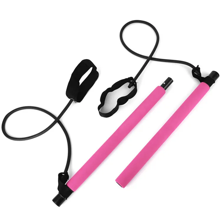 

Portable Adjustable Fitness Pilates Bar Set,Gym Equipment Pilates Stick