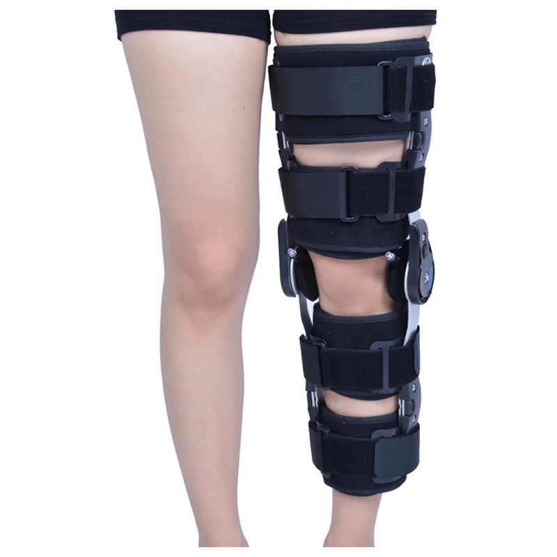 

Post OP Knee Brace OL-KN098 Medical Pain Relief Adjustable Post-OP Arthritis Hinged Orthopedic Hinged Knee Brace Support