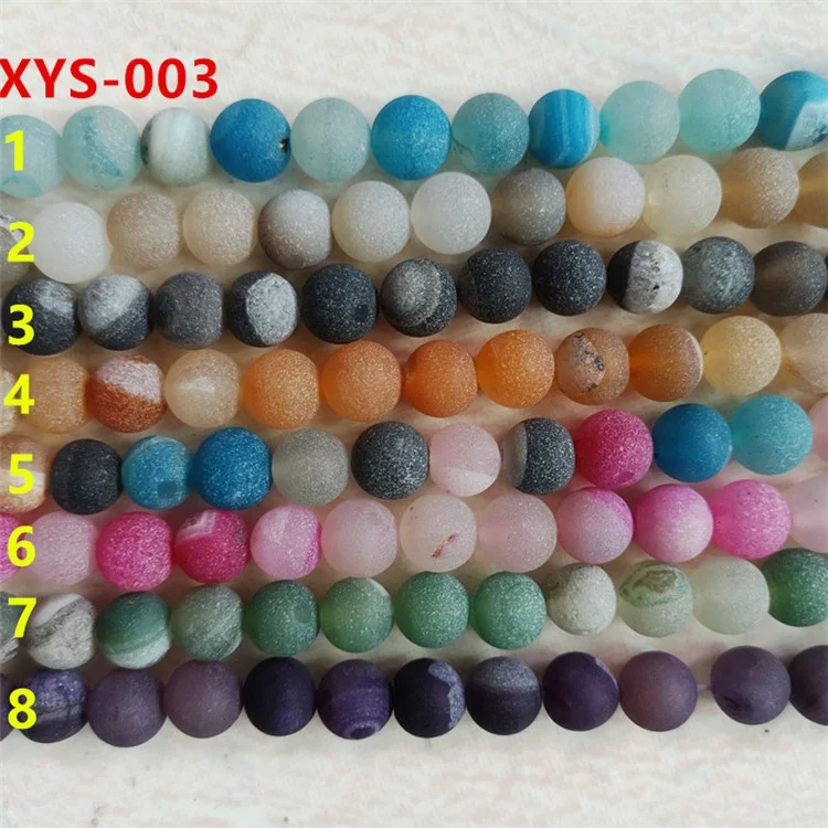 

10mm Open Druse Matte Agate stone Beads