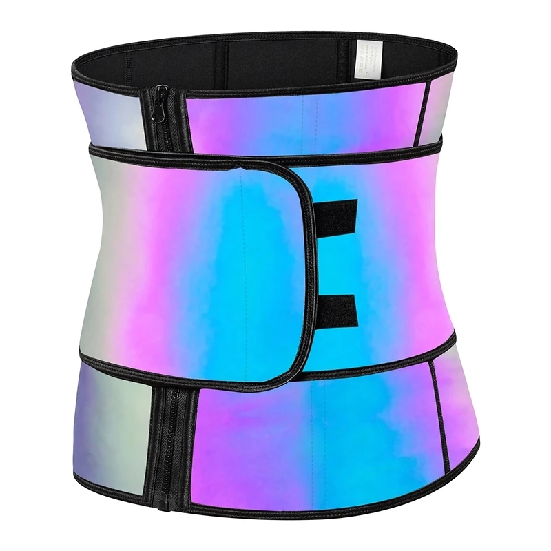 

Custom Logo One Strap Fitness Wear Reflective Compression Women Waist Trimmer Neoprene Waist Trainer, Colorful