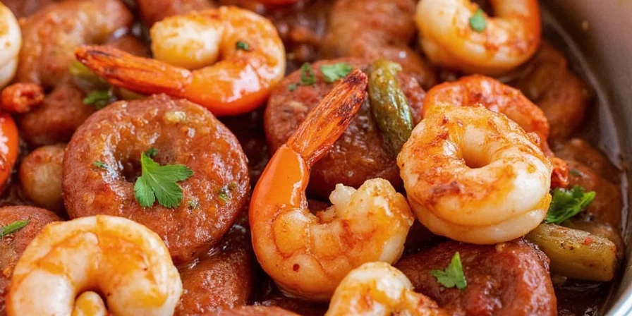 Plated Shrimp Fajitas with Colorful Toppings