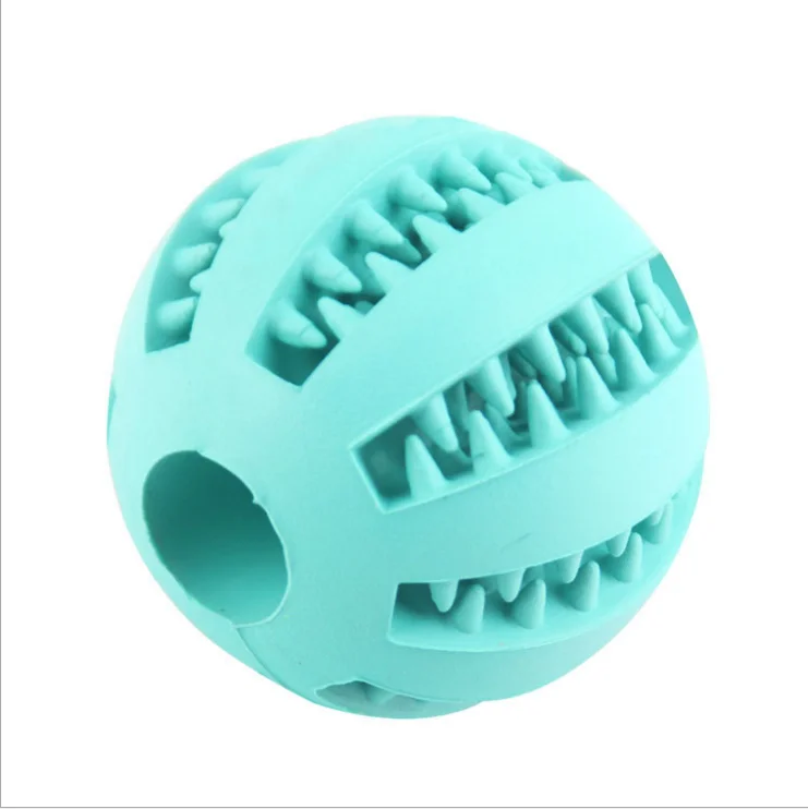 

Hot Sale Rubber Pet fashion popular Tooth Chew Interactive Toys Tooth Cleaning Balls Food Dog Toy, 5cm, 7cm