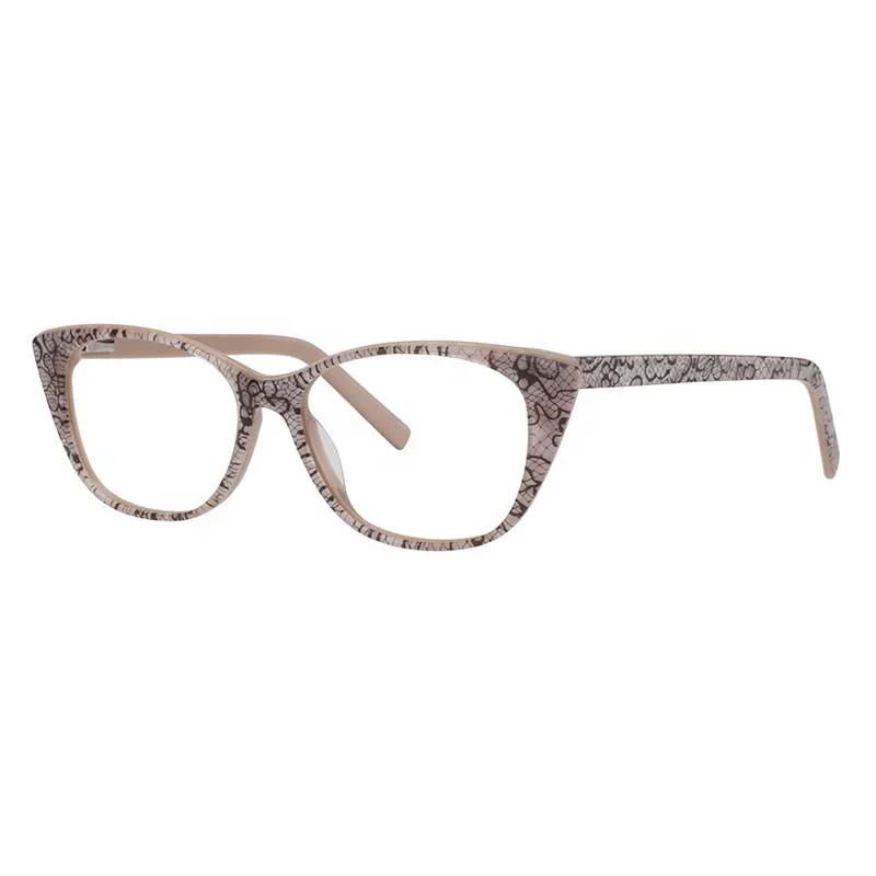 

OEM logo Full Rim Acetate Cat Eye Optical Frame Glasses Women Eyeglasses Frames, 2 colors