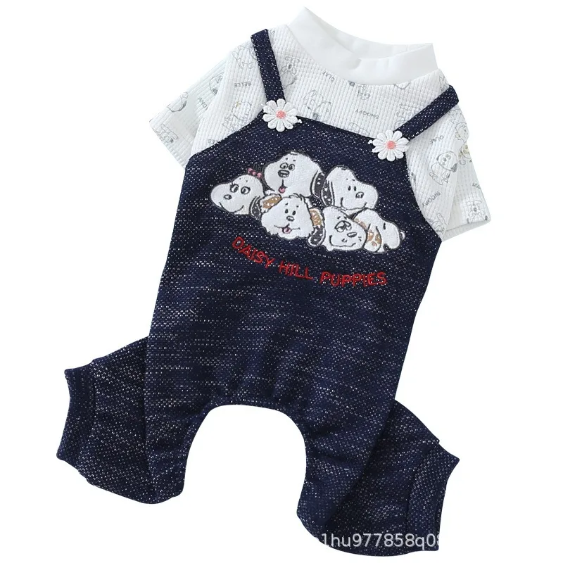 

Fashion Pet Coat Sweater Four-legged Overalls Puppy Dog Clothes, As shown in details