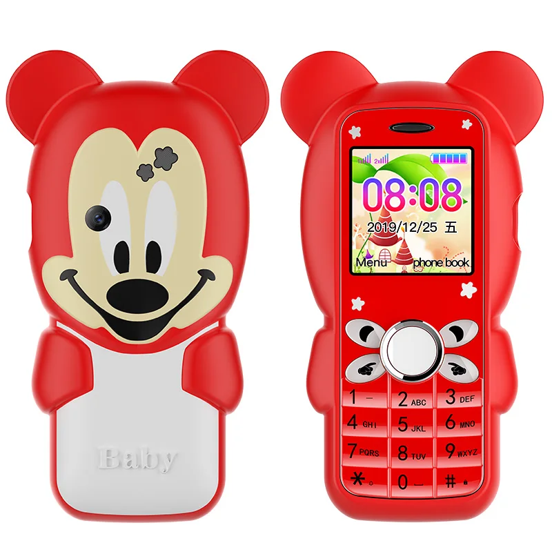 

2020 Amazon Top Seller Kid Children Student Mini BT Fixed Phone Cartoon Cute 2G Mobile Dual SIM Standby Cell Phone