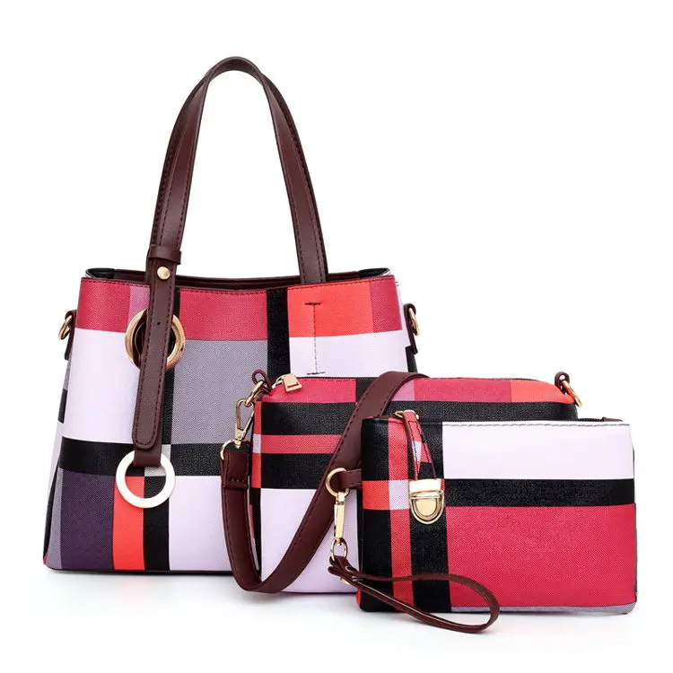 

3 Pcs Set 2021 Sell Well Woman Bag Pu Leather Young Messenger Crossbody Set Handbags For Women