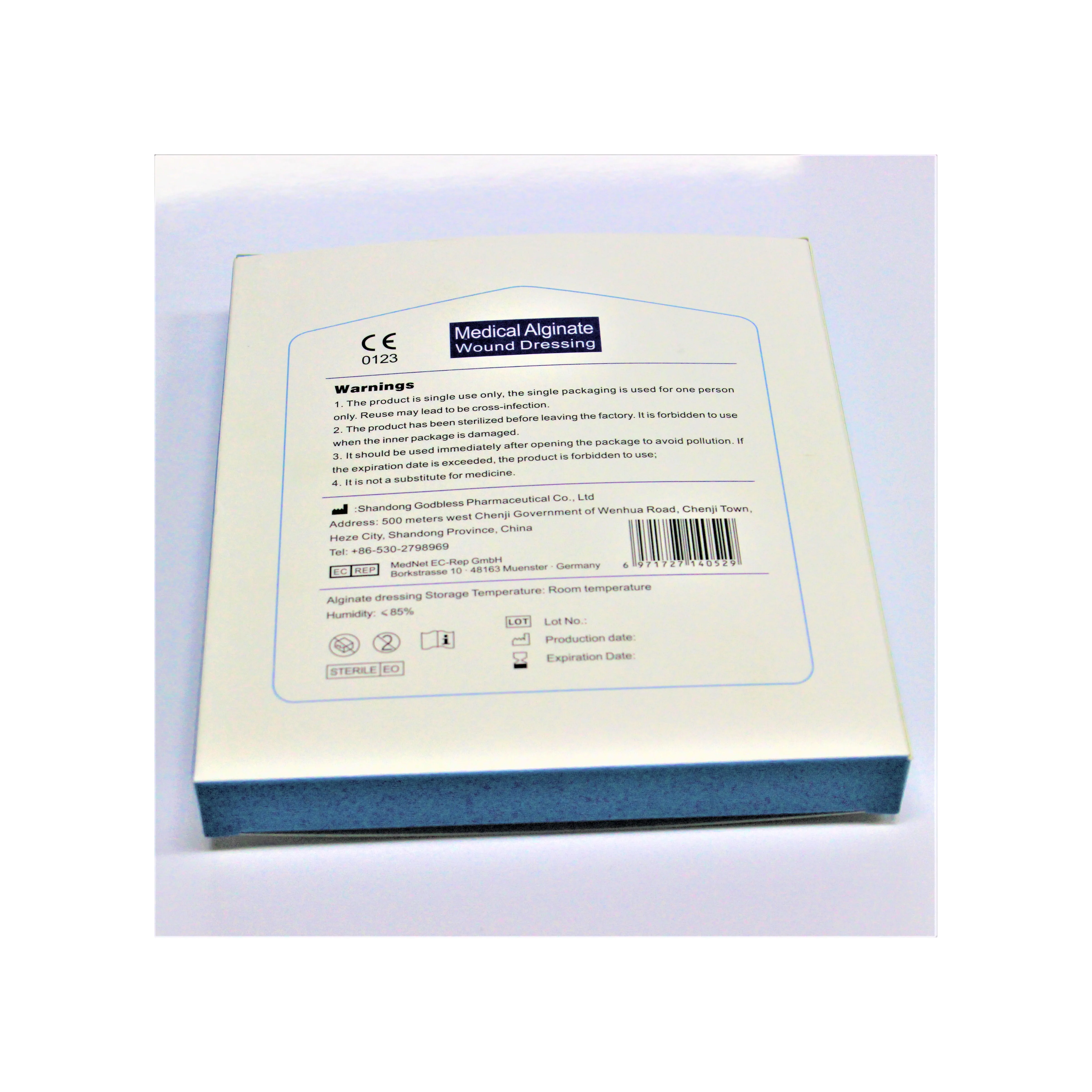 
Self Adhesive Rehabilitation Therapy Alginate Medical Dressings With Non Woven Cloth 