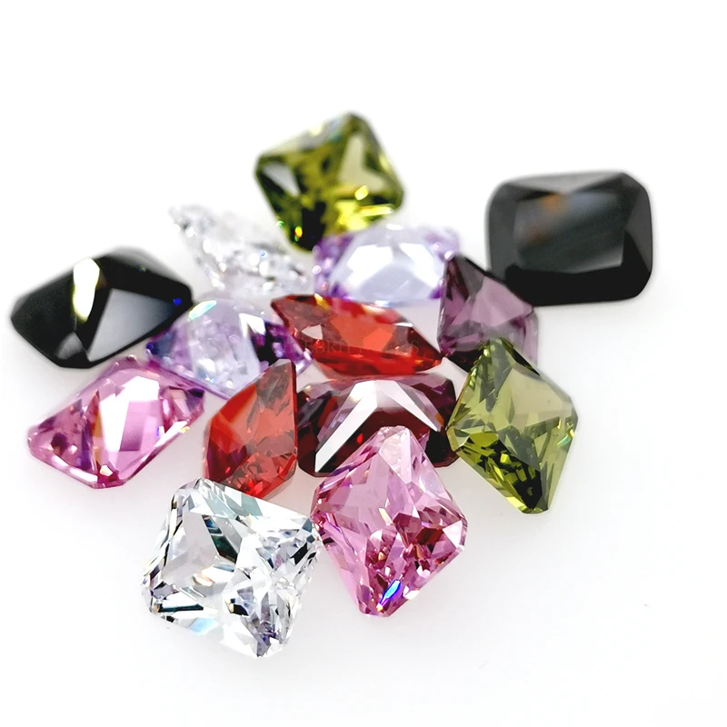 

China Gemstone Octangle Shape Various Color Cubic Zirconia Loose