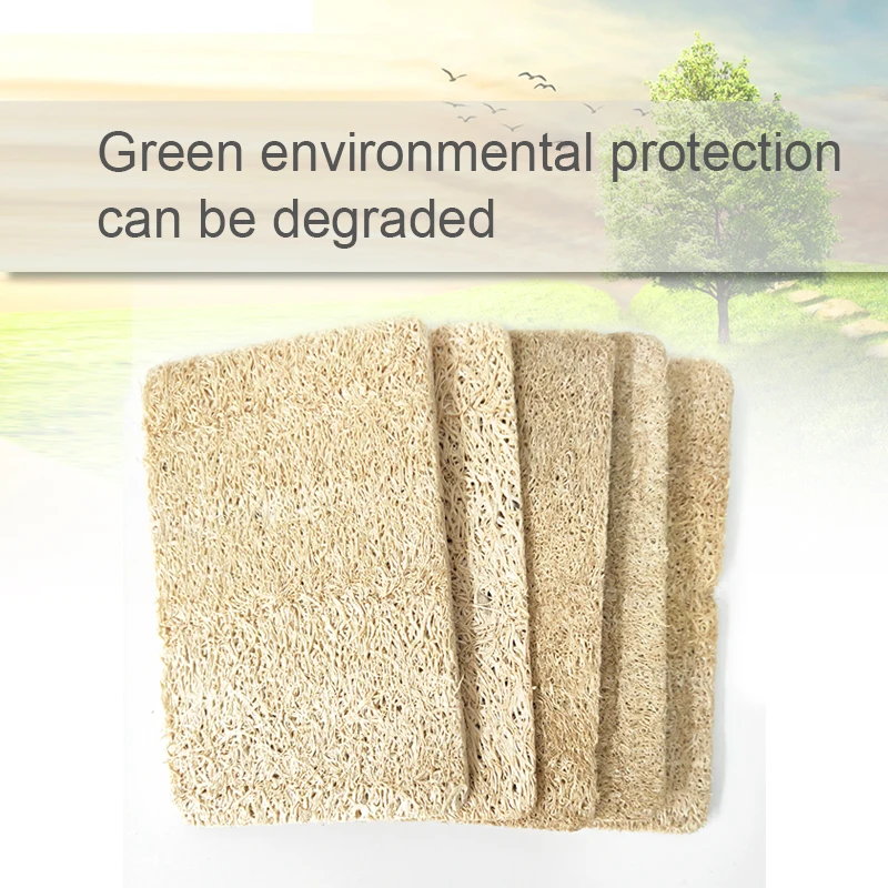 

wholesale biodegradable Zero Waste natural organic eco-friendly square dish Kitchen Cleaning loofah sponge