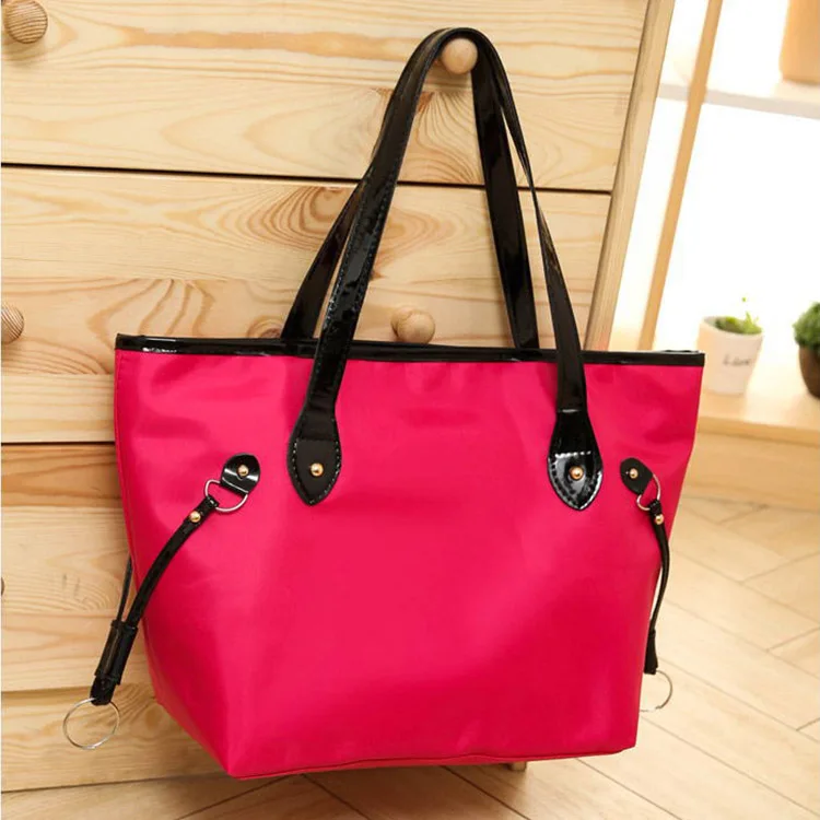 

JZB003 Large Capacity Diaper Bag Waterproof Women Shoulder Bag Foldable Nylon Mummy Tote Baby Diaper Storage Bag