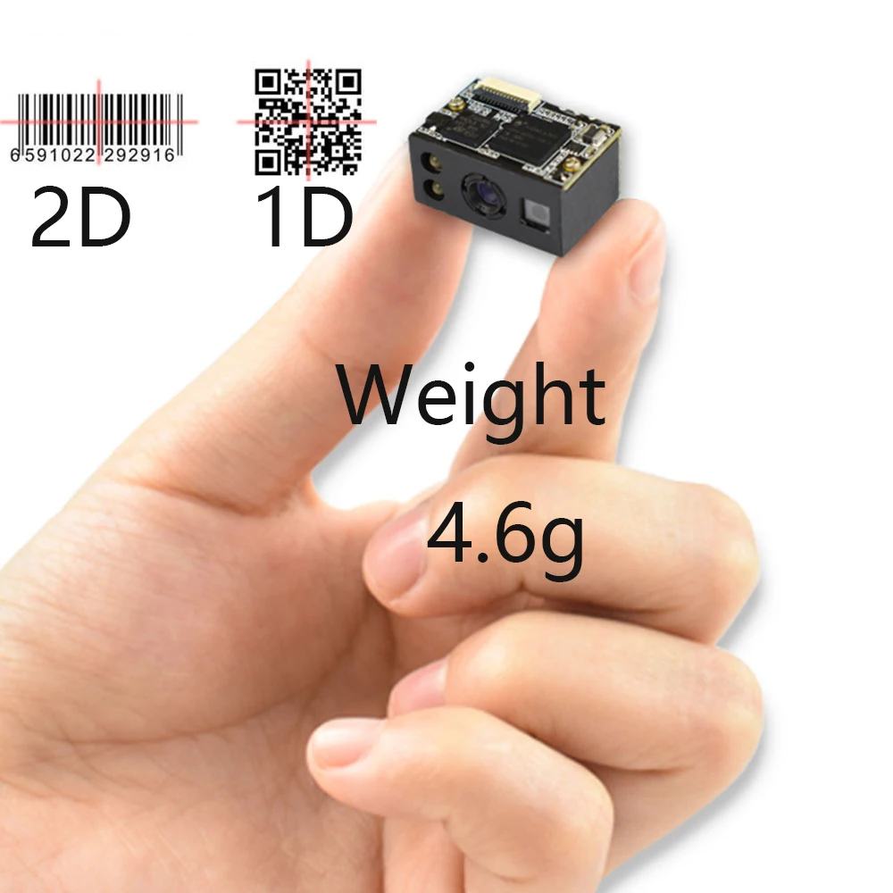 

Weight 4g Mini Embedded 2D Barcode Scanner Module Laser PDA Handheld Device QR Code Scanner Module