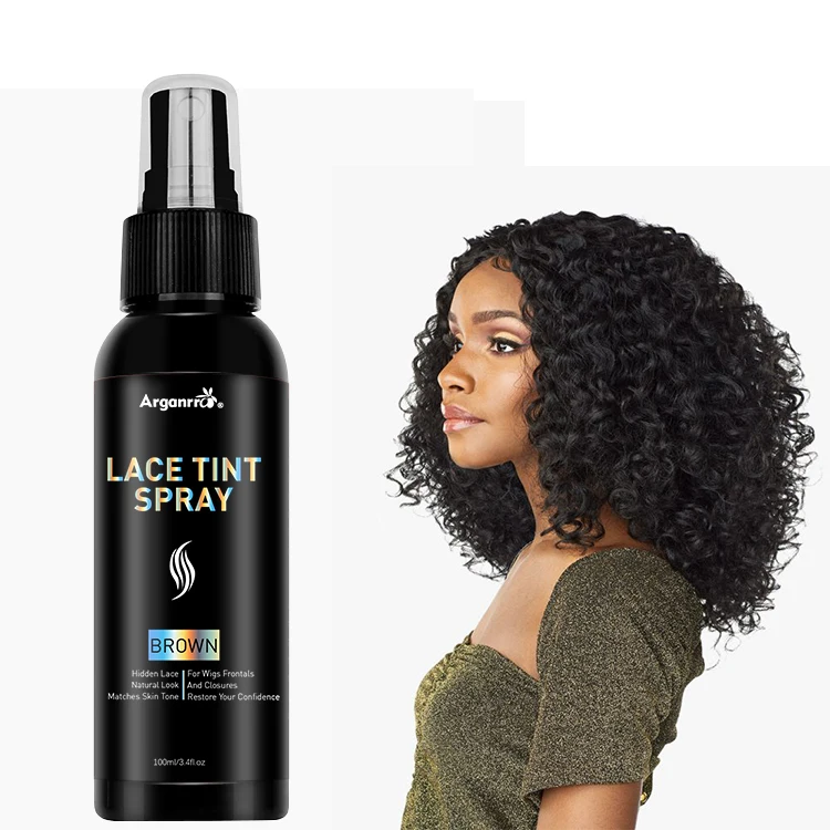 

Arganrro Wig Sprays Evenly Lace Tint Brown Color Aerosol Spray Dark Brown For Wigs And Extension