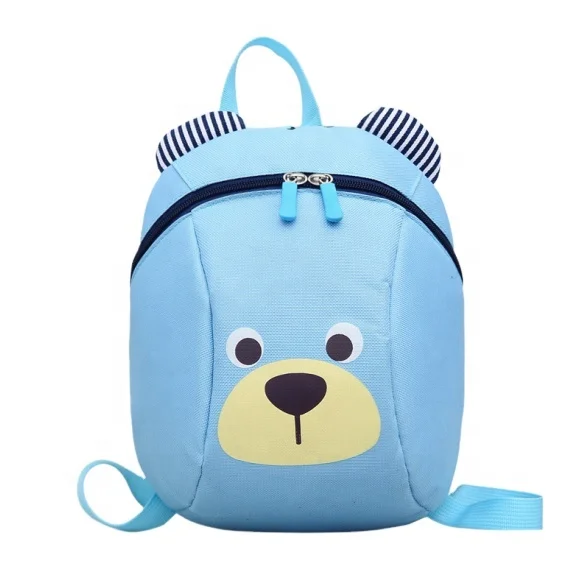 

2021 New Kindergarten School Bag anti-lost Cartoon Animal Children safe kids canvas toddler backpack purse, Customized color