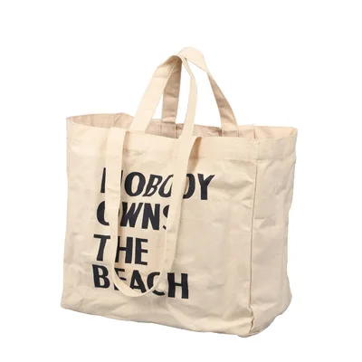 

Heavy cotton canvas tote bag with inside and outside pockets, Custom color size plain cotton bags