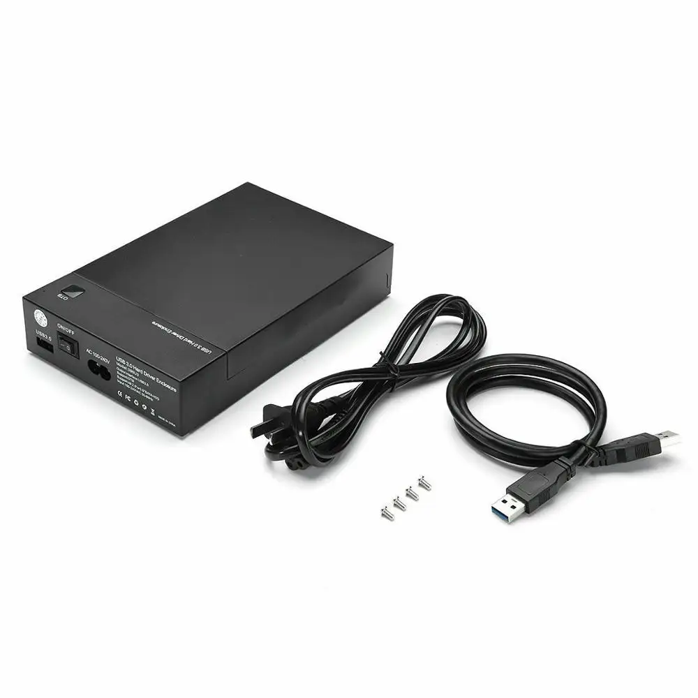 USB 3.0 Hard Drive External 2.5''/ 3.5'' SATA Enclosure HDD Disk Caddy Case 8TB
