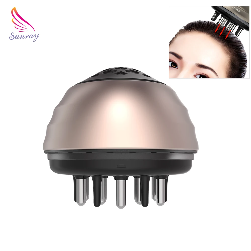 

Easy to use scalp care nourishing massager hair loss solution brush scalp massage comb with oil compartment bottle applicator