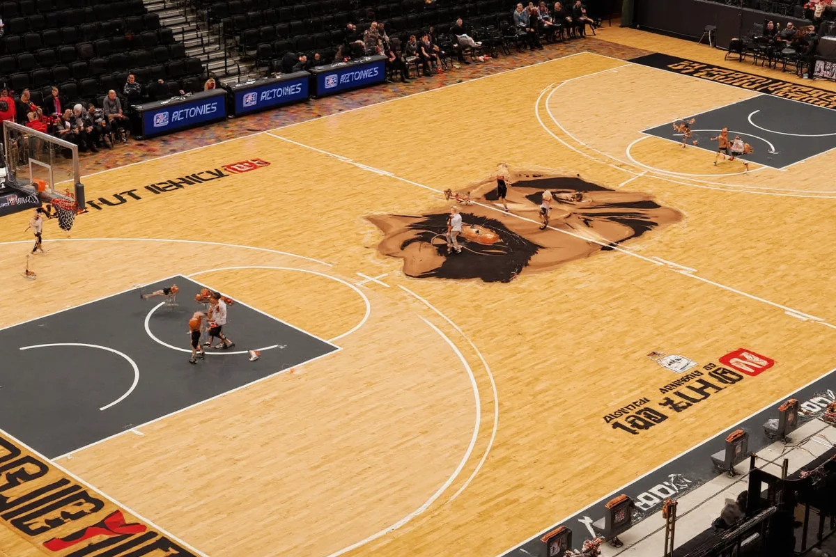 how wide basketball court