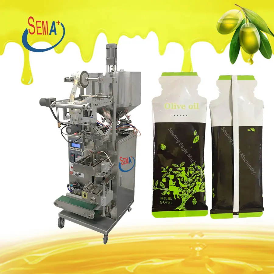 

automatic honey gel vegetable fruit liquid sachet filling machine Shaped bag stick olive oil packing machine