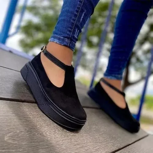 

Trendy New custom soft strap ladies platform shoes women walking style shoes for women, Blue,red,black,pink