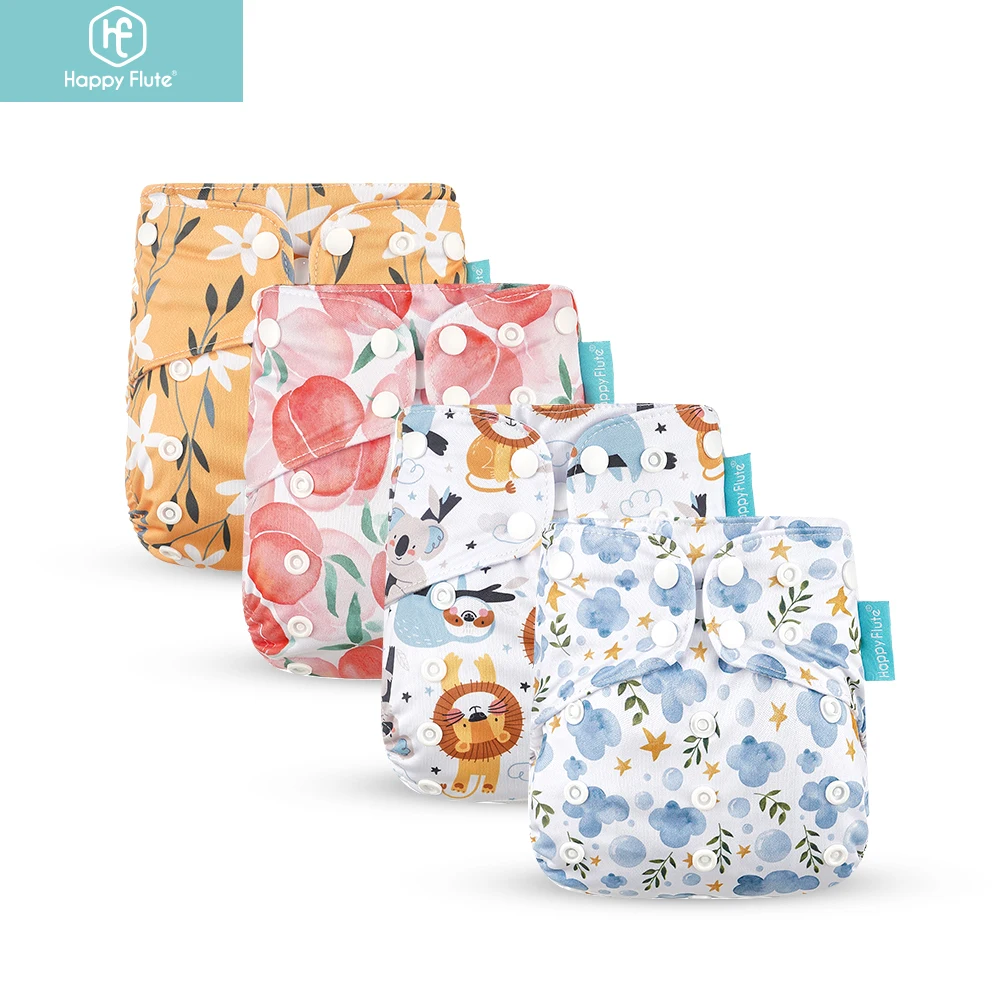 

Happyflute Baby nice diaper pocket baby Reusable cloth nappies adjustable washable baby diaper waterproof