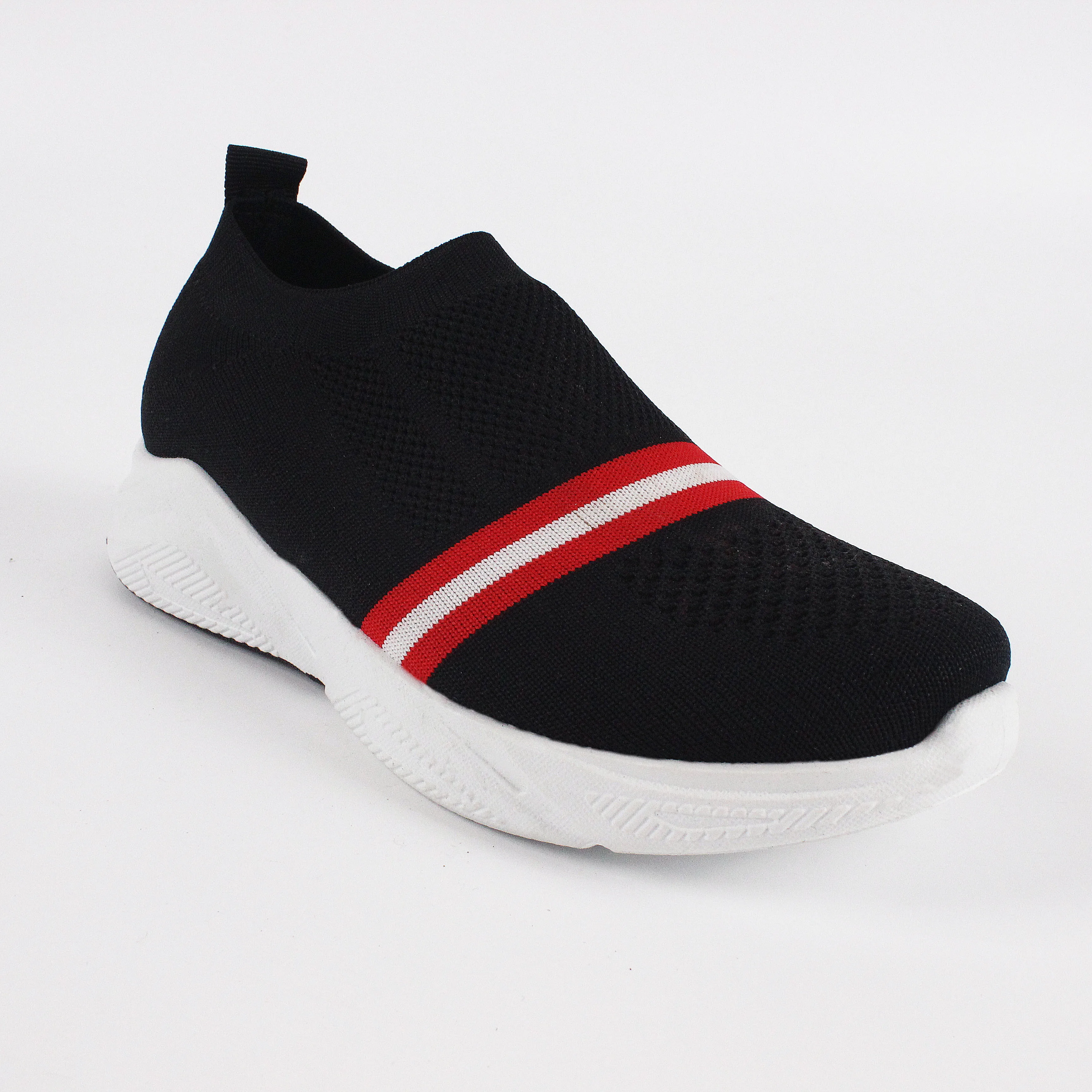 

Breathable walking slip on fly knitted sepatu wanita casual women's flats Casual sneakers, Multicolor