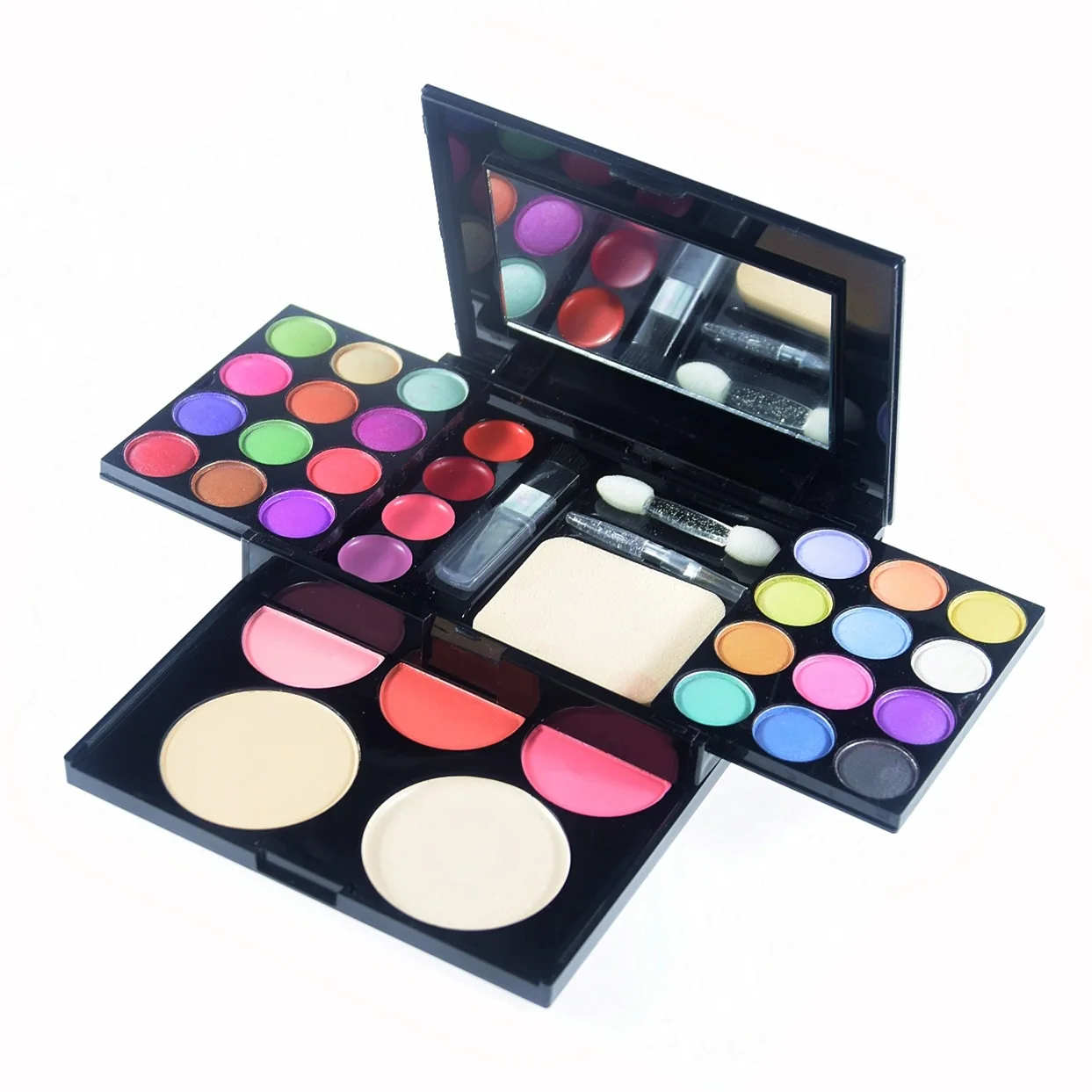

Ready To Ship 33 Colors professional Cheap ADS organic Women Makeup kit gift set box with eye shadow palette blush powder cake