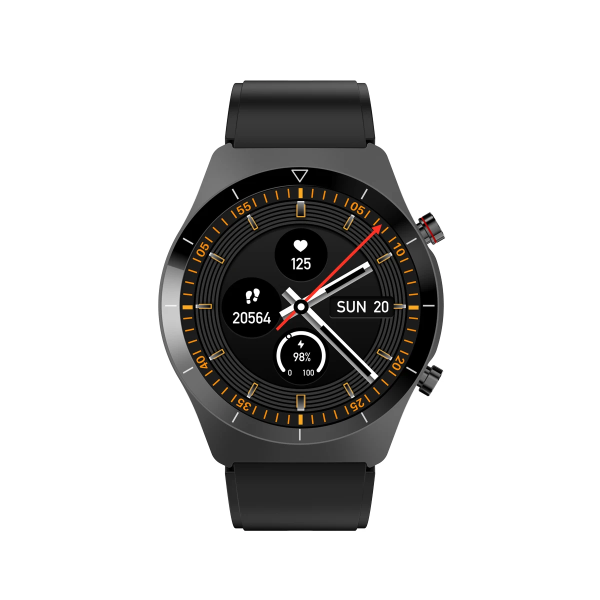 

2022 New Arrival ST5 Round Smart Watch Full Touch 1.28 Inch Full circle Screen Heart Rate BT Smart Watch