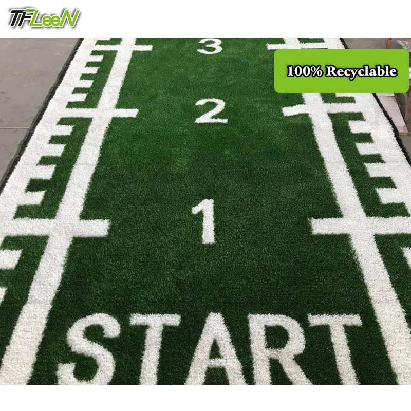 

Durable no powder off 100% recyclable indoor gym grass floor artificial turf for fitness The Gym basketball soccer pet mat arti