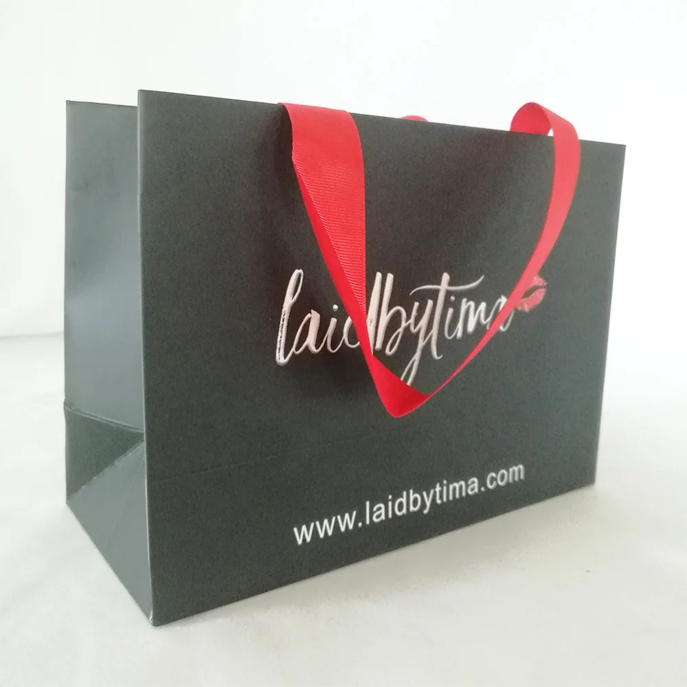 

Luxury Paper Shopping Packaging Bag witn Handle Customized Logo, Customized color