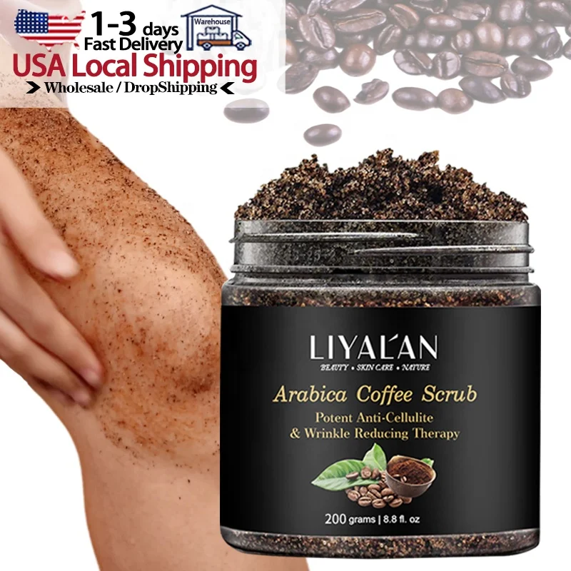 

Private Label exfoliante para el cuerpo Exfoliating Bodyscrub Moisturizing Face Body Arabica Coffee Scrub